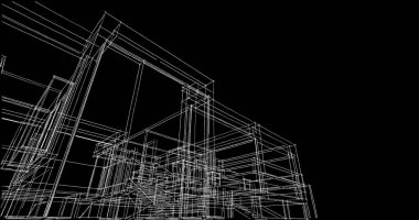 çizgili mimari duvar kağıdı, dijital arkaplan