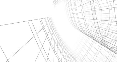 soyut mimari duvar kağıdı tasarımı, dijital konsept arkaplan