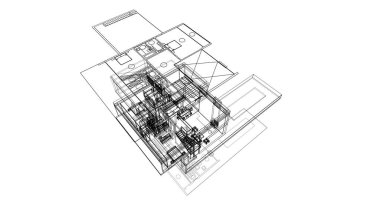 soyut mimari duvar kağıdı, dijital arkaplan