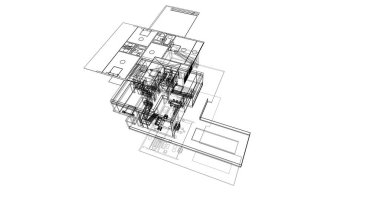 soyut mimari duvar kağıdı, dijital arkaplan