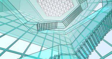 soyut mimari duvar kağıdı, dijital arkaplan