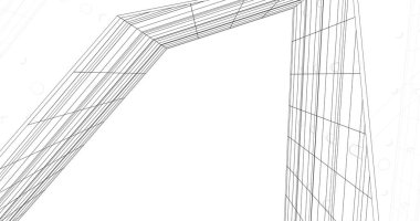 soyut mimari duvar kağıdı tasarımı, dijital konsept arkaplan