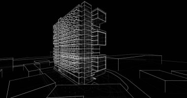 soyut mimari duvar kağıdı, dijital arkaplan