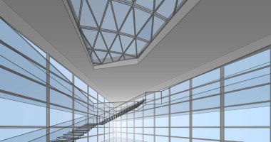 soyut mimari duvar kağıdı konsepti, dijital arkaplan