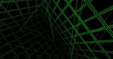 Mimari sanat konseptinde soyut çizgiler, minimum geometrik şekiller. 