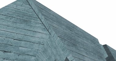 Mimari sanat konseptinde soyut çizgiler, minimum geometrik şekiller. 