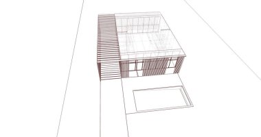 çizgili mimari duvar kağıdı, dijital arkaplan