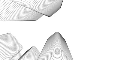 Mimari sanat konseptinde soyut çizgiler, minimum geometrik şekiller. 