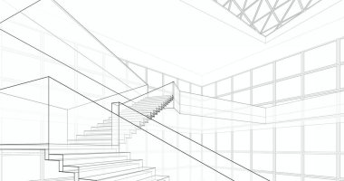 soyut mimari duvar kağıdı, dijital arkaplan