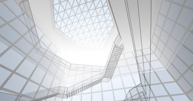 soyut mimari duvar kağıdı konsepti, dijital arkaplan