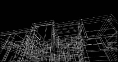 çizgili mimari duvar kağıdı, dijital arkaplan