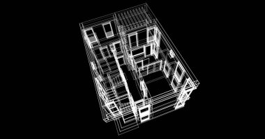 çizgili mimari duvar kağıdı, dijital arkaplan