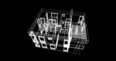 çizgili mimari duvar kağıdı, dijital arkaplan