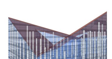 soyut mimari duvar kağıdı tasarımı, dijital konsept arkaplan