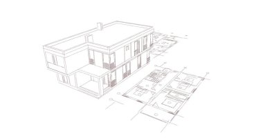 çizgili mimari duvar kağıdı, dijital arkaplan