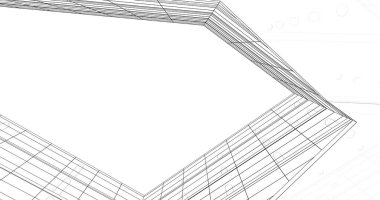 soyut mimari duvar kağıdı tasarımı, dijital konsept arkaplan