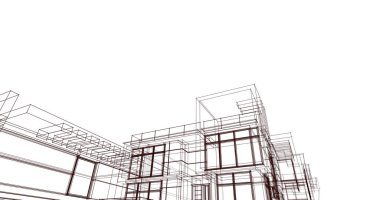 çizgili mimari duvar kağıdı, dijital arkaplan