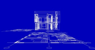 çizgili mimari duvar kağıdı, dijital arkaplan