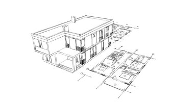 çizgili mimari duvar kağıdı, dijital arkaplan