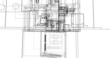 soyut mimari duvar kağıdı, dijital arkaplan