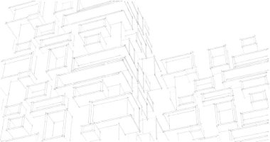 soyut mimari duvar kağıdı, dijital arkaplan