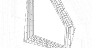 soyut mimari duvar kağıdı tasarımı, dijital konsept arkaplan