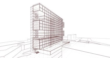 soyut mimari duvar kağıdı, dijital arkaplan