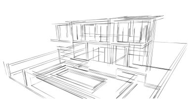 soyut mimari duvar kağıdı, dijital arkaplan