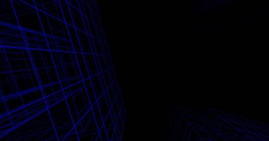 Mimari sanat konseptinde soyut çizgiler, minimum geometrik şekiller. 