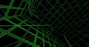 Mimari sanat konseptinde soyut çizgiler, minimum geometrik şekiller. 