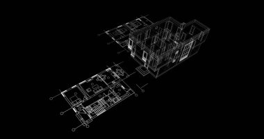 çizgili mimari duvar kağıdı, dijital arkaplan