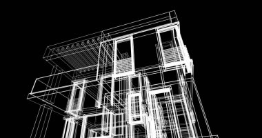 çizgili mimari duvar kağıdı, dijital arkaplan