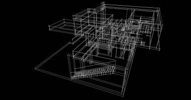 çizgili mimari duvar kağıdı, dijital arkaplan