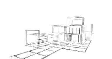 soyut mimari duvar kağıdı, dijital arkaplan