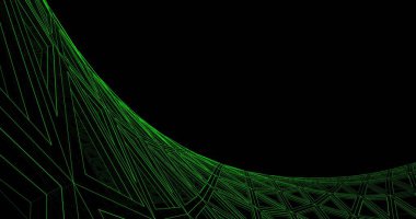 Mimari sanat konseptinde soyut çizgiler, minimum geometrik şekiller. 