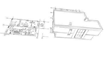 çizgili mimari duvar kağıdı, dijital arkaplan