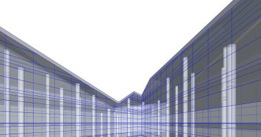 soyut mimari duvar kağıdı tasarımı, dijital konsept arkaplan