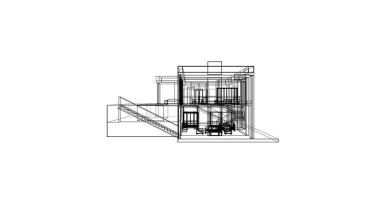 çizgili mimari duvar kağıdı, dijital arkaplan