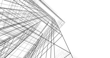 soyut mimari duvar kağıdı tasarımı, dijital konsept arkaplan