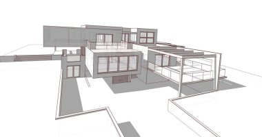 çizgili mimari duvar kağıdı, dijital arkaplan