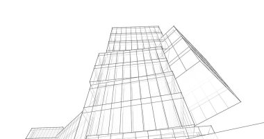 soyut mimari duvar kağıdı tasarımı, dijital konsept arkaplan