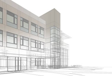 soyut mimari duvar kağıdı tasarımı, dijital konsept arkaplan