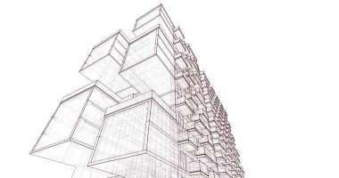 soyut mimari duvar kağıdı, dijital arkaplan