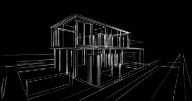 soyut mimari duvar kağıdı, dijital arkaplan