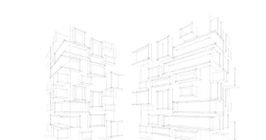 soyut mimari duvar kağıdı, dijital arkaplan