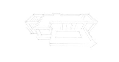 çizgili mimari duvar kağıdı, dijital arkaplan