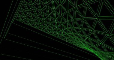 Mimari sanat konseptinde soyut çizgiler, minimum geometrik şekiller. 