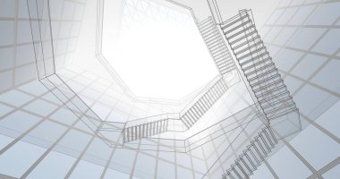 soyut mimari duvar kağıdı konsepti, dijital arkaplan