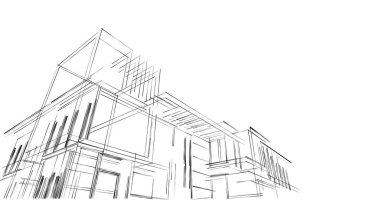 soyut mimari duvar kağıdı, dijital arkaplan