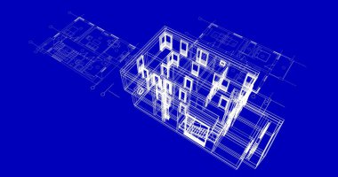 çizgili mimari duvar kağıdı, dijital arkaplan